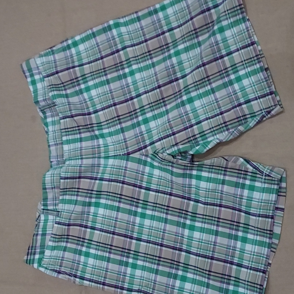Merona plaid shorts 11 inch inseam size 24W
